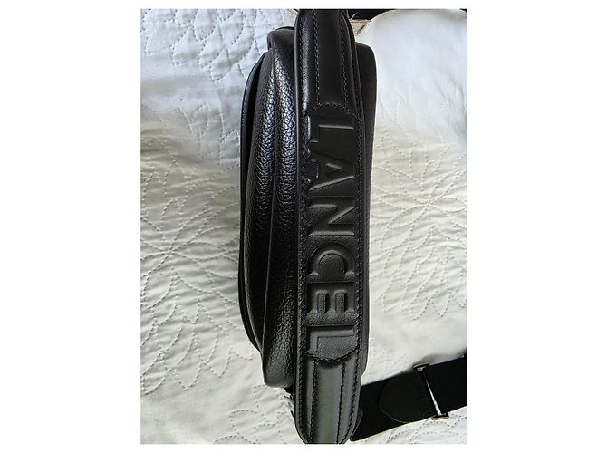 Borsa camera in pelle granulata nera Lancel - nuovo mai indossato Nero - vista 9