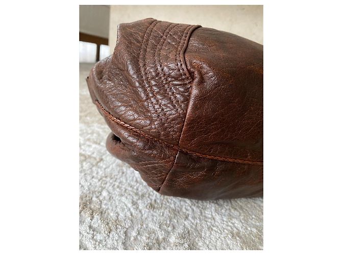 Borsa Fendi in pelle marrone con manici intrecciati - vista 14