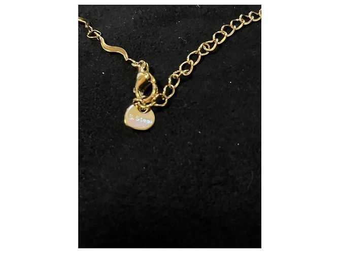 Autre Marque Collana a maglie ondulate color oro in acciaio D'oro - vista 10