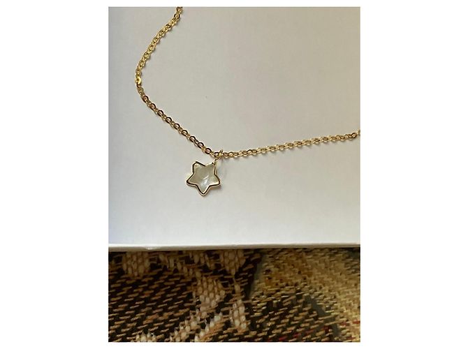 Autre Marque Collana in oro 14k con pendente a stella in madreperla D'oro - vista 10