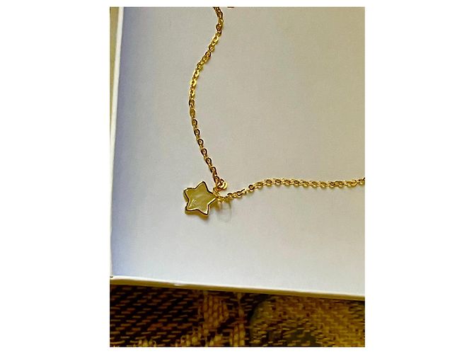 Autre Marque Collana in oro 14k con pendente a stella in madreperla D'oro - vista 11
