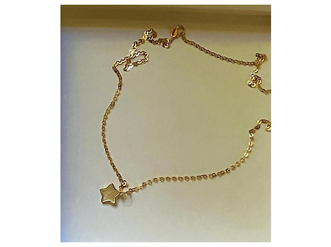 Autre Marque Collana in oro 14k con pendente a stella in madreperla D'oro - vista 14