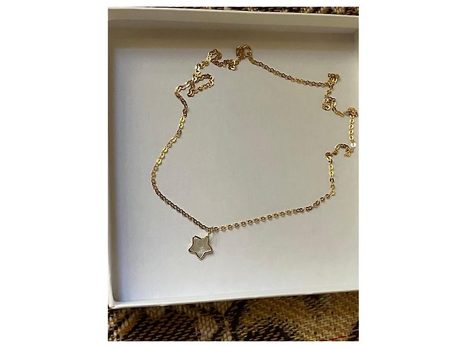 Autre Marque Collana in oro 14k con pendente a stella in madreperla D'oro - vista 15