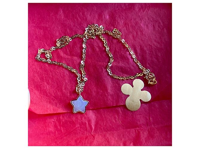 Autre Marque Collana in oro 14k con pendente a stella in madreperla D'oro - vista 4