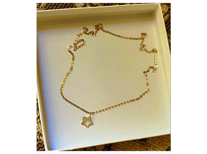 Autre Marque Collana in oro 14k con pendente a stella in madreperla D'oro - vista 7