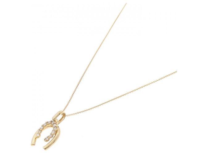 Autre Marque Collana Horseshoe in Diamanti Au750 D'oro - vista 2