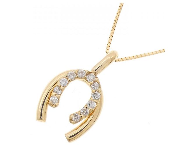 Autre Marque Collana Horseshoe in Diamanti Au750 D'oro - vista 3