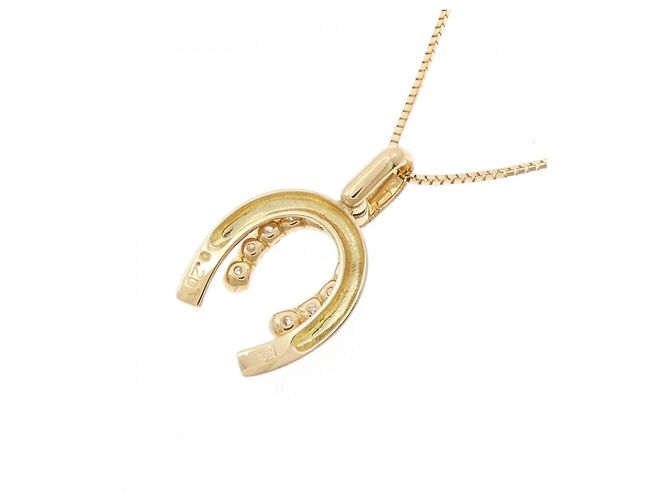 Autre Marque Collana Horseshoe in Diamanti Au750 D'oro - vista 4