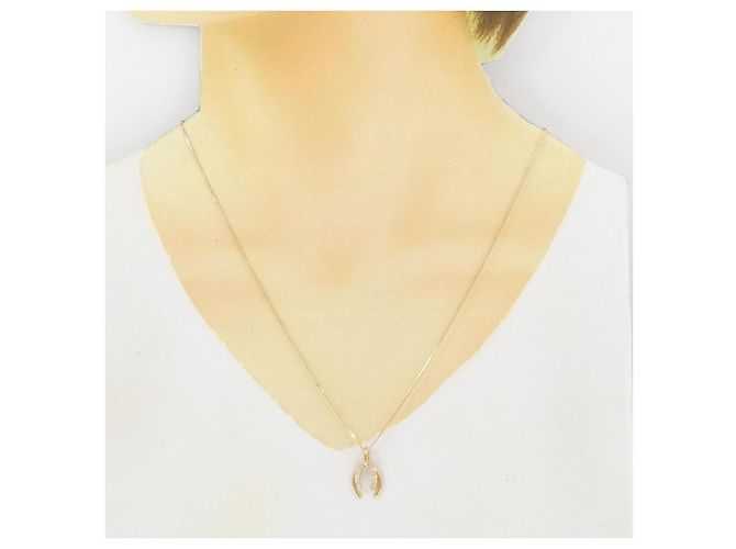 Autre Marque Collana Horseshoe in Diamanti Au750 D'oro - vista 6