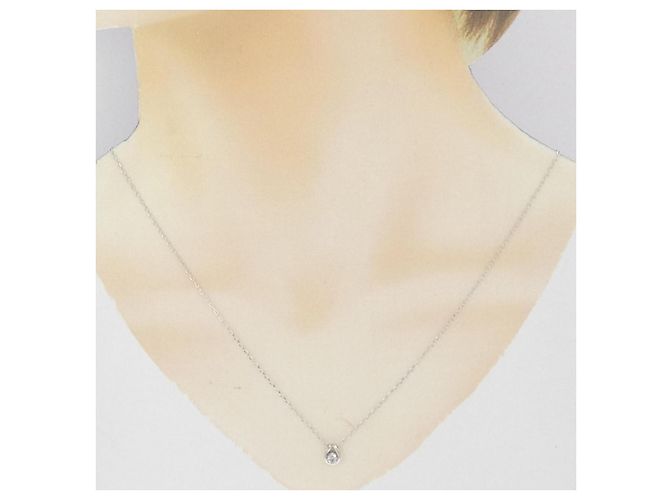 Autre Marque Collana in oro bianco Au750 e diamanti Argento - vista 6
