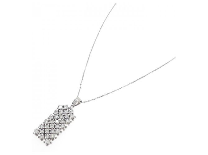 Autre Marque Collana in platino con diamanti PT900 PT850 Argento - vista 2