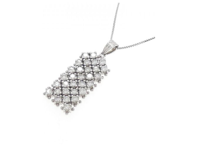 Autre Marque Collana in platino con diamanti PT900 PT850 Argento - vista 3