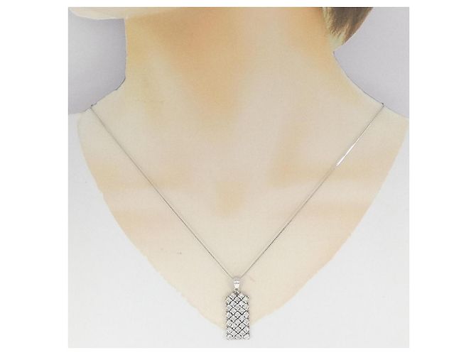 Autre Marque Collana in platino con diamanti PT900 PT850 Argento - vista 6