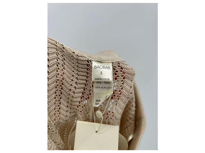 Autre Marque Top de ganchillo BAOBAB beige - vista 3