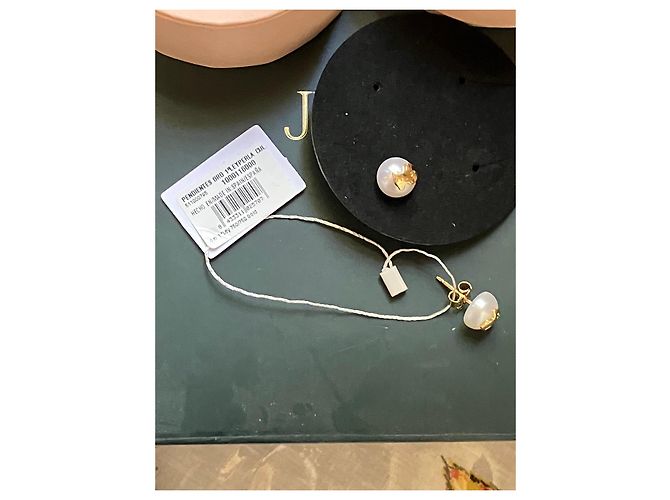 Autre Marque Orecchini TOUS Bear Pearl in oro 18k Bianco D'oro - vista 11