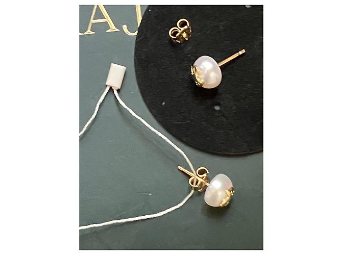 Autre Marque Orecchini TOUS Bear Pearl in oro 18k Bianco D'oro - vista 5