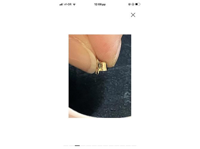Autre Marque Orecchini TOUS Bear Pearl in oro 18k Bianco D'oro - vista 6