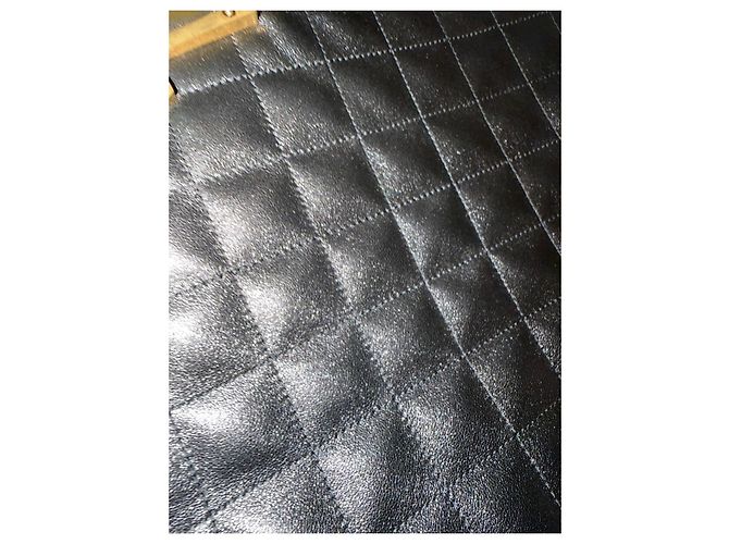 Saint Laurent Borsa Tote in Pelle Trapuntata, Nera Nero - vista 8