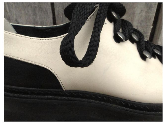 derbies Bally p 36 Nero Bianco - vista 2