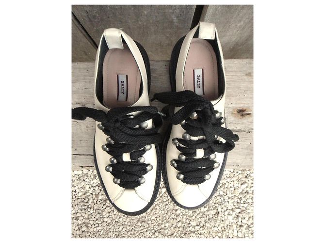 derbies Bally p 36 Nero Bianco - vista 4