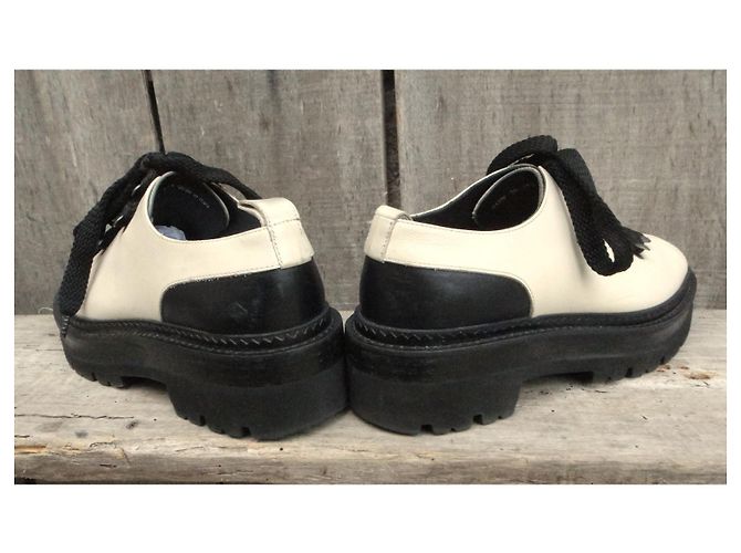 derbies Bally p 36 Nero Bianco - vista 5