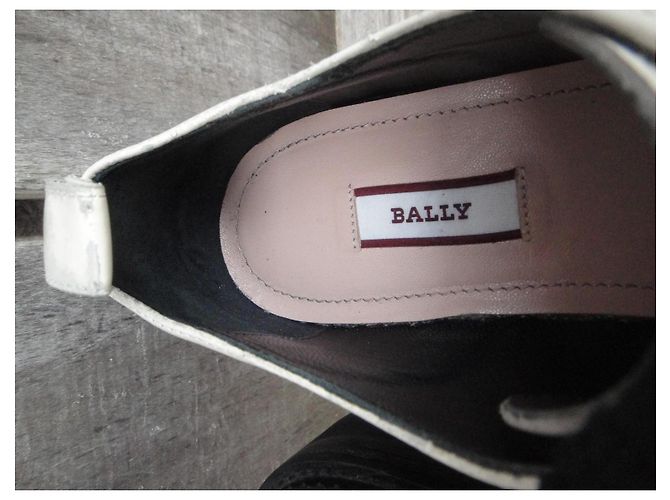 derbies Bally p 36 Nero Bianco - vista 7