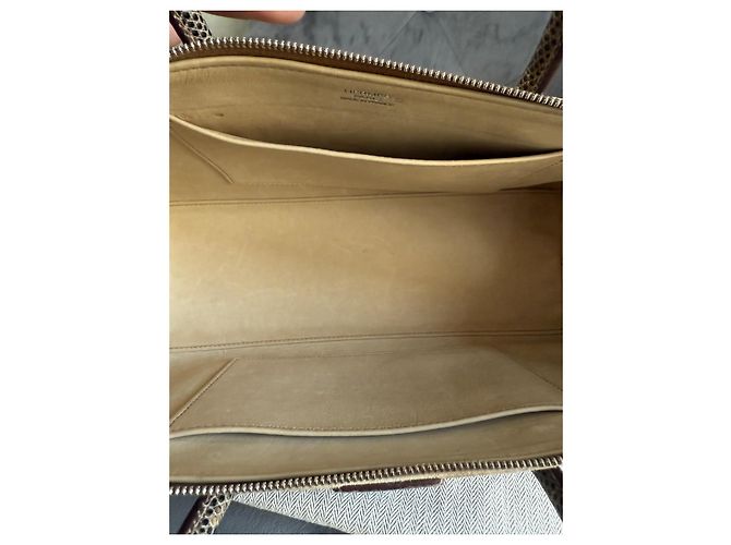 Borsa Hermès Bombay Paris 27 in Doblis e Lucertola Salvatore Beige - vista 3
