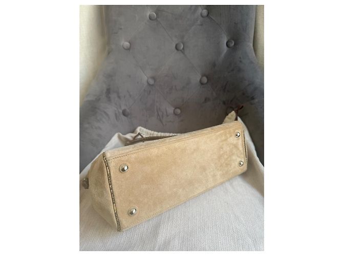 Borsa Hermès Bombay Paris 27 in Doblis e Lucertola Salvatore Beige - vista 6