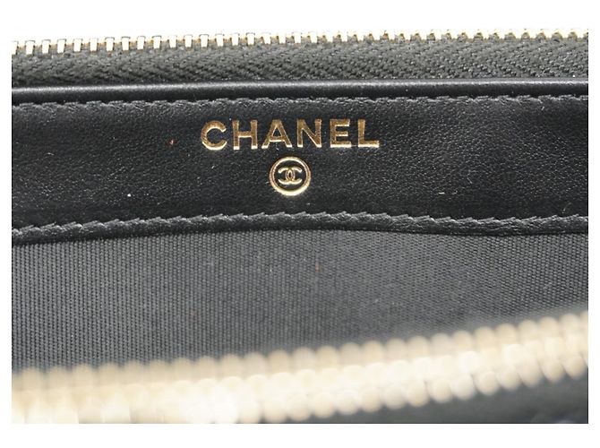 Portafoglio a tracolla con catena Chanel Deauville Blu navy - vista 5