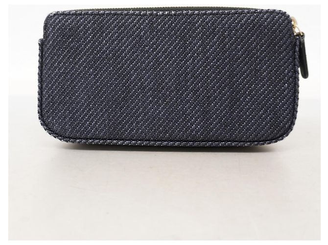 Portafoglio a tracolla con catena Chanel Deauville Blu navy - vista 7