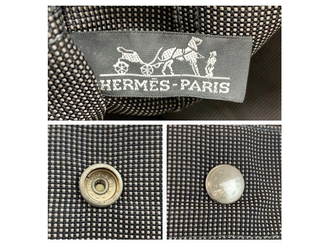 Hermès Borsa Tote Hermes Herline MM Gray Marrone - vista 3