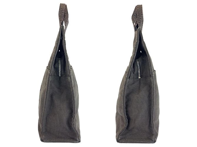 Hermès Borsa Tote Hermes Herline MM Gray Marrone - vista 7