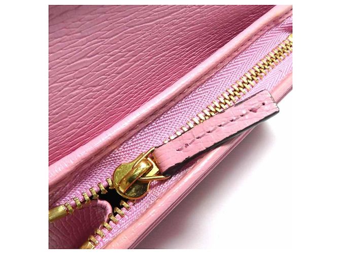 Gucci Bi-Fold Wallet aus rosa Leder Pink - Ansicht 11