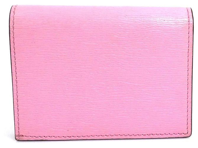 Gucci Bi-Fold Wallet aus rosa Leder Pink - Ansicht 2