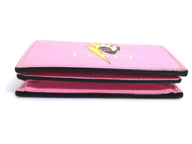 Gucci Bi-Fold Wallet aus rosa Leder Pink - Ansicht 4