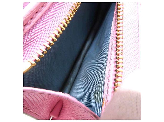 Gucci Bi-Fold Wallet aus rosa Leder Pink - Ansicht 9