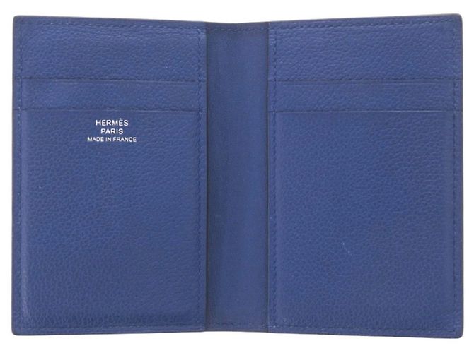 Hermès Tarjetero Hermes en Blue Royal Azul - vista 5