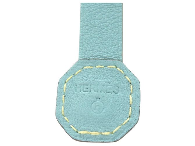 Hermès Pulsera Charm Petit H Hermes Amarillo Azul claro - vista 5