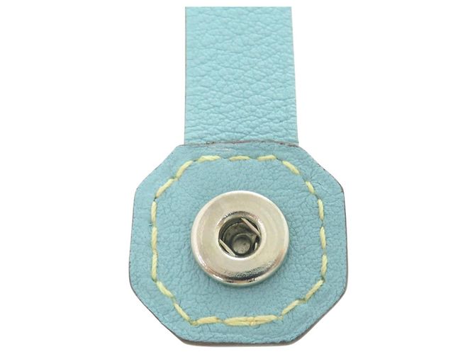 Hermès Pulsera Charm Petit H Hermes Amarillo Azul claro - vista 6