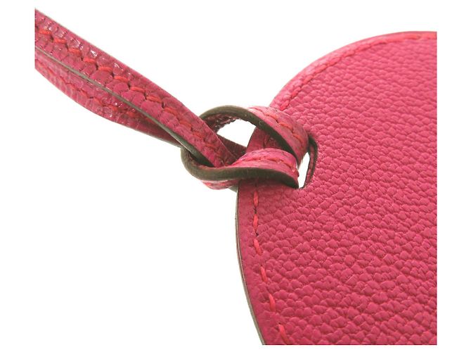 Hermès Charm per borsa Hermes Chevre Mysore Rose Shocking Rosa - vista 4