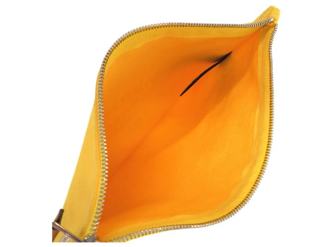 Hermès Hermes Flat Pouch PM in Yellow - view 4
