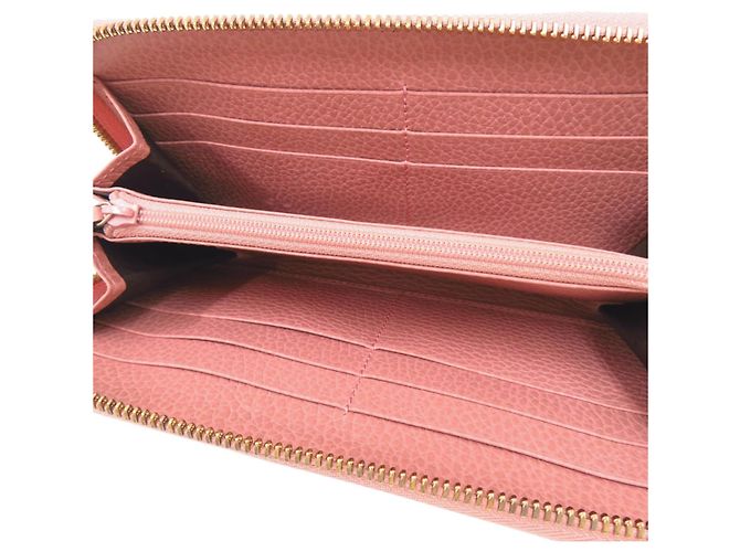 Cartera larga de piel de becerro rosa Gucci - vista 4