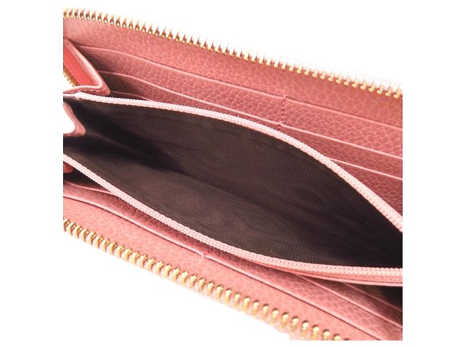 Cartera larga de piel de becerro rosa Gucci - vista 5