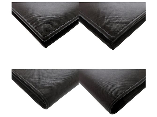 Prada Saffiano M738 Black Bi-fold Wallet - view 3