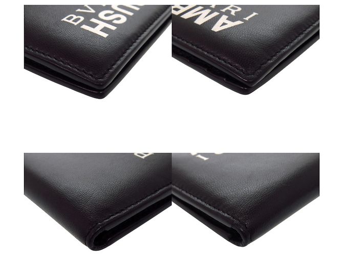 Bulgari Portacarte in pelle nera Bvlgari Nero - vista 3