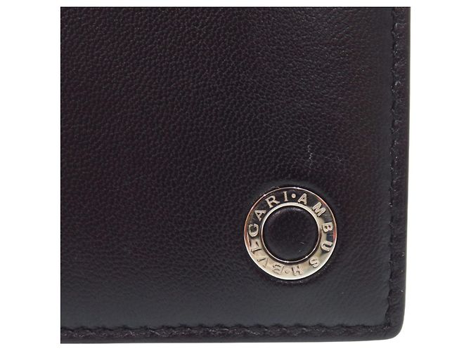 Bulgari Portacarte in pelle nera Bvlgari Nero - vista 6