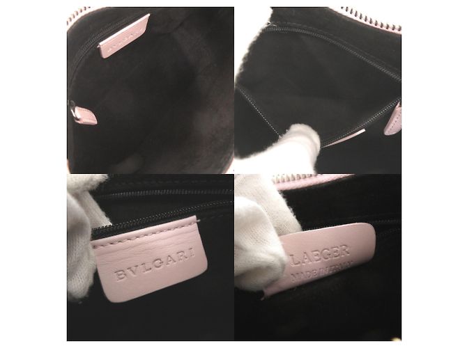Bulgari Borsa a tracolla in pelle rosa Bvlgari - vista 5