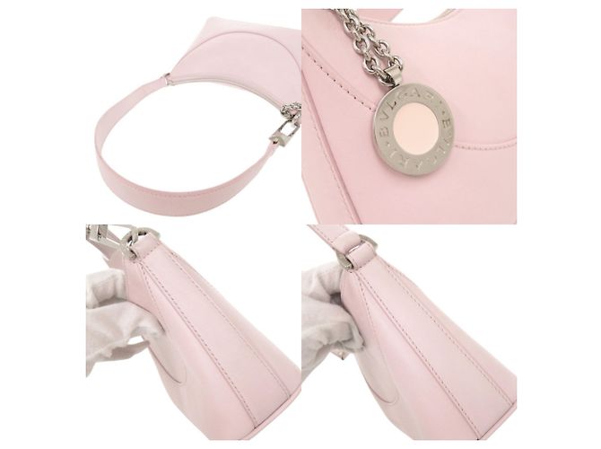 Bulgari Borsa a tracolla in pelle rosa Bvlgari - vista 6