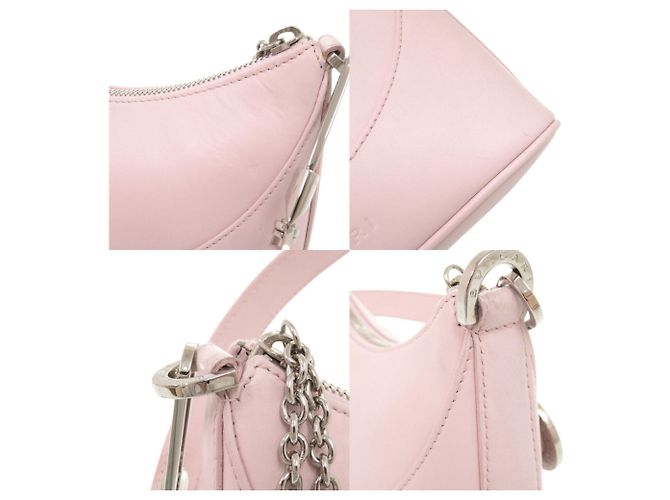 Bulgari Borsa a tracolla in pelle rosa Bvlgari - vista 9