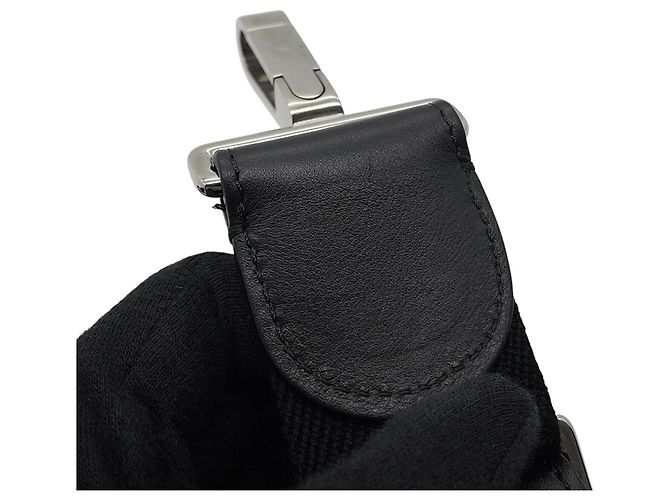 Borsa a Spalla Chanel Airline Nylon Nero Bianco Blu - vista 14